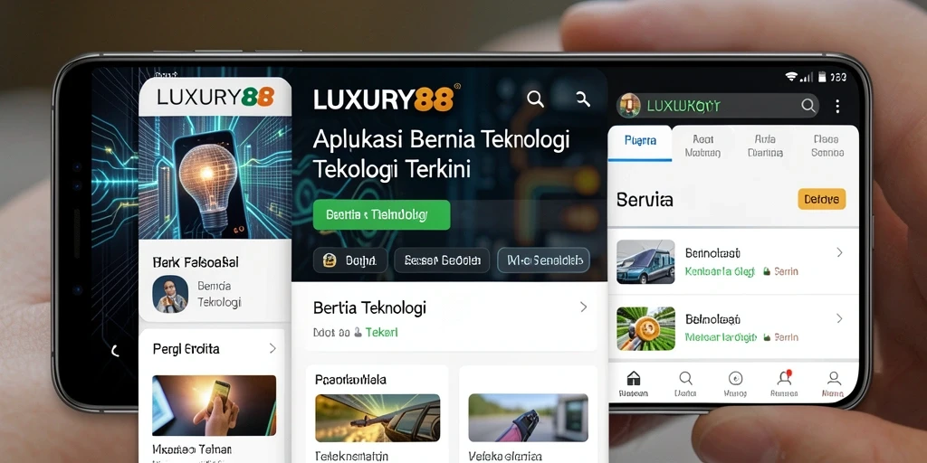 Tampilan antarmuka utama LUXURY88 yang modern dan informatif.