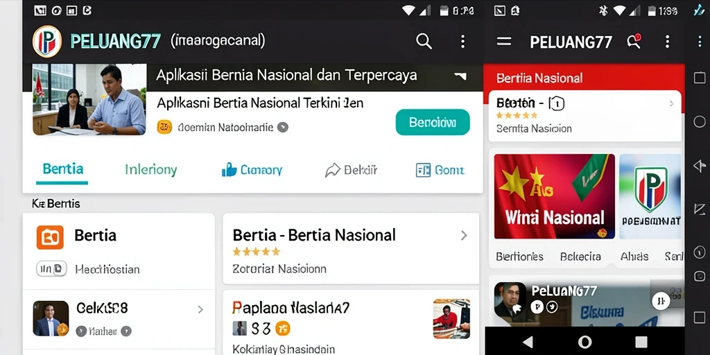 Antarmuka PELUANG77 dengan berita terkini yang mudah diakses.