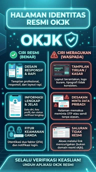 Tampilan kanal resmi okjk